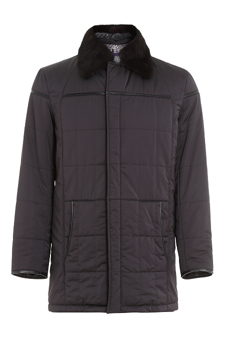 Утепленная стеганая куртка для мужчин бренда Meucci (Италия), арт. 1144/2 - фото. Цвет: Черный. Купить в интернет-магазине https://shop.meucci.ru
