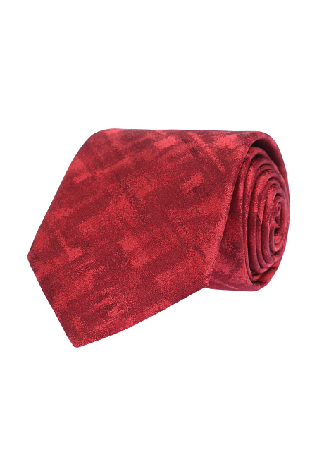 Красный галстук с принтом для мужчин бренда Meucci (Италия), арт. 36330/4 - фото. Цвет: Красный. Купить в интернет-магазине https://shop.meucci.ru
