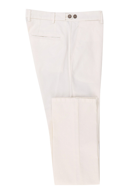 Мужские брендовые брюки арт. CR0120X PANNA Meucci (Италия) - фото. Цвет: Белый. Купить в интернет-магазине https://shop.meucci.ru
