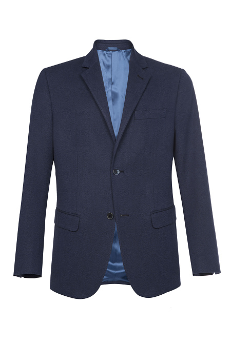 Пиджак из плотного шерстяного твида  для мужчин бренда Meucci (Италия), арт. MI 1200181LP/11622 - фото. Цвет: Темно-синий. Купить в интернет-магазине https://shop.meucci.ru
