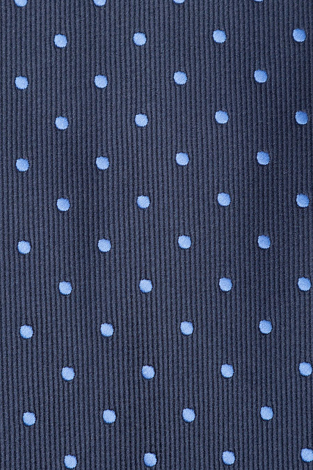 Темно-синий галстук в горох для мужчин бренда Meucci (Италия), арт. 03202006-21 - фото. Цвет: Темно-синий в горох. Купить в интернет-магазине https://shop.meucci.ru
