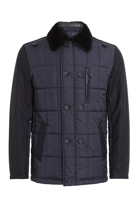 Куртка для мужчин бренда Meucci (Италия), арт. 4159 - фото. Цвет: Тёмно-синий. Купить в интернет-магазине https://shop.meucci.ru
