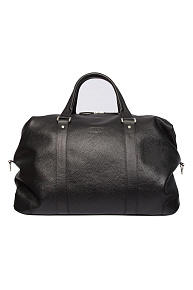 Кожаная дорожная сумка черная  (O-78123)