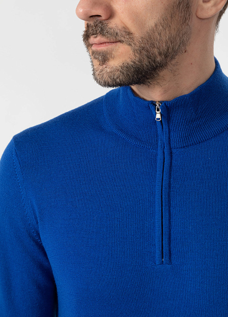 Джемпер для мужчин бренда Meucci (Италия), арт. 407LC20/51916 - фото. Цвет: Синий. Купить в интернет-магазине https://shop.meucci.ru
