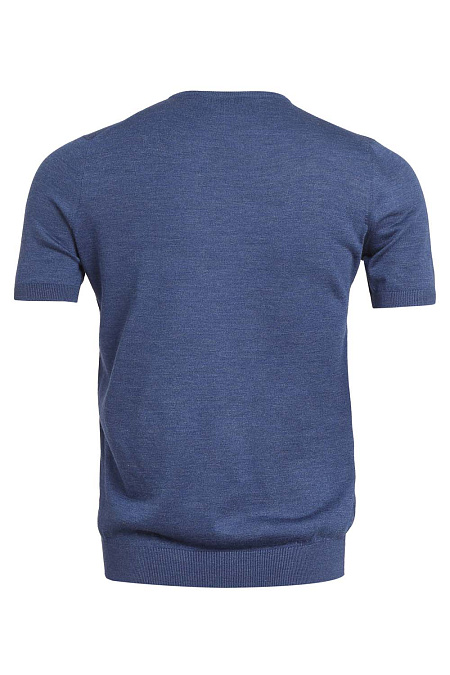Шелковая синяя футболка для мужчин бренда Meucci (Италия), арт. 43141/23490/592 - фото. Цвет: Синий. Купить в интернет-магазине https://shop.meucci.ru
