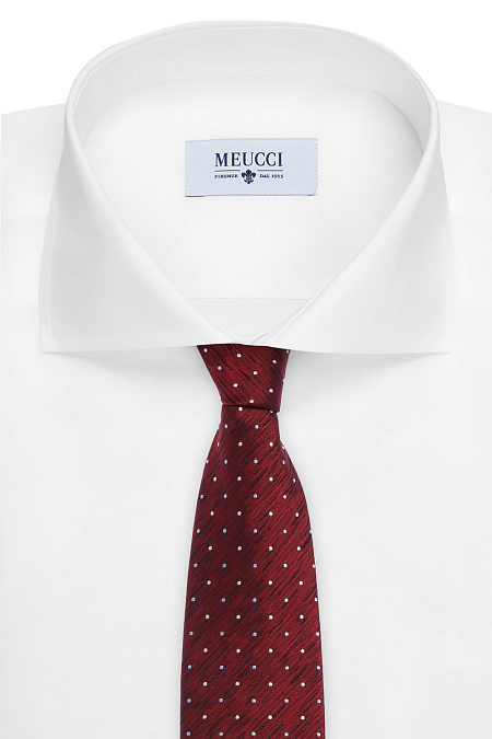 Шелковый галстук для мужчин бренда Meucci (Италия), арт. 46107/4 - фото. Цвет: Красный. Купить в интернет-магазине https://shop.meucci.ru

