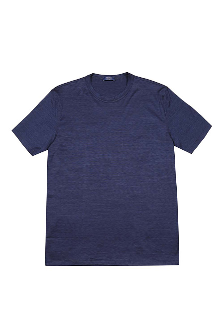 Синяя хлопковая футболка для мужчин бренда Meucci (Италия), арт. 60155/74000/587 - фото. Цвет: Синий. Купить в интернет-магазине https://shop.meucci.ru
