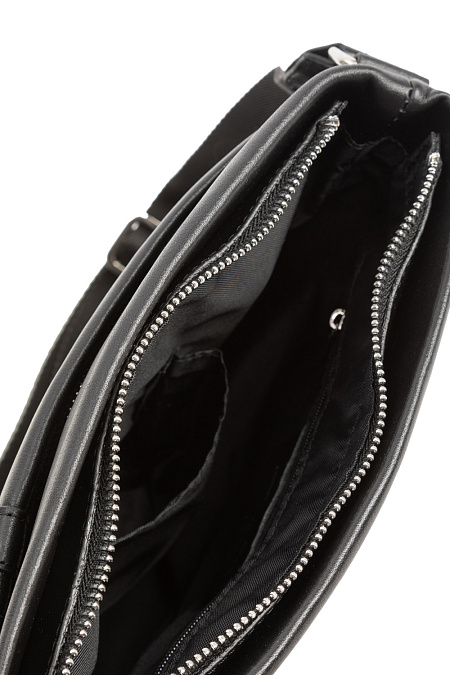 Кожаная сумка-планшет для мужчин бренда Meucci (Италия), арт. О - 78150 - фото. Цвет: Черный . Купить в интернет-магазине https://shop.meucci.ru
