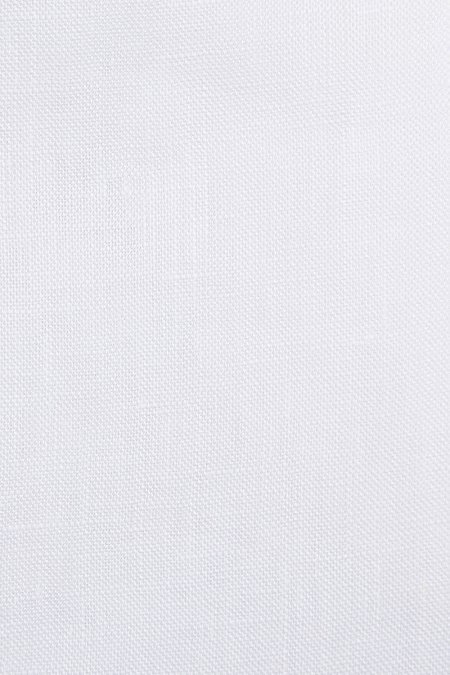 Модная мужская рубашка белая из льна с коротким рукавом арт. SL 90202 R BAS 0191/141937K от Meucci (Италия) - фото. Цвет: Белый. Купить в интернет-магазине https://shop.meucci.ru

