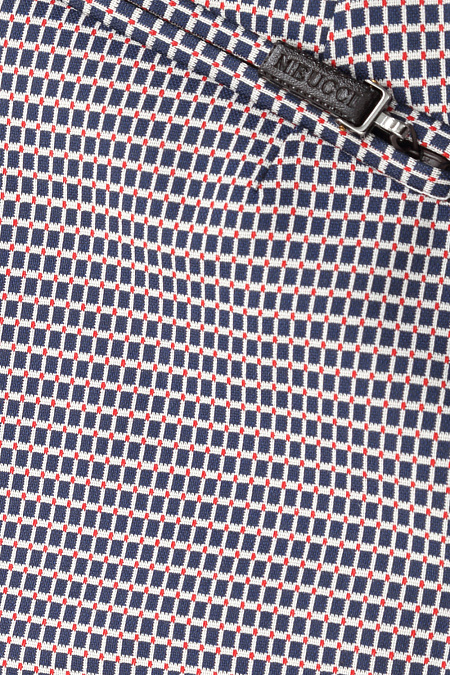 Мужские брендовые брюки арт. ZG3576 BLUE Meucci (Италия) - фото. Цвет: Темно-синий, мелкая клетка. Купить в интернет-магазине https://shop.meucci.ru
