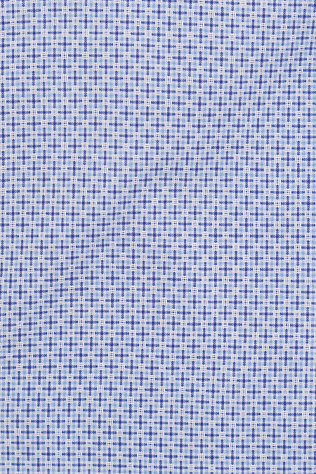 Модная мужская голубая рубашка с орнаментом арт. SL 90202 R 22162/141174 от Meucci (Италия) - фото. Цвет: Голубой с орнаментом. Купить в интернет-магазине https://shop.meucci.ru

