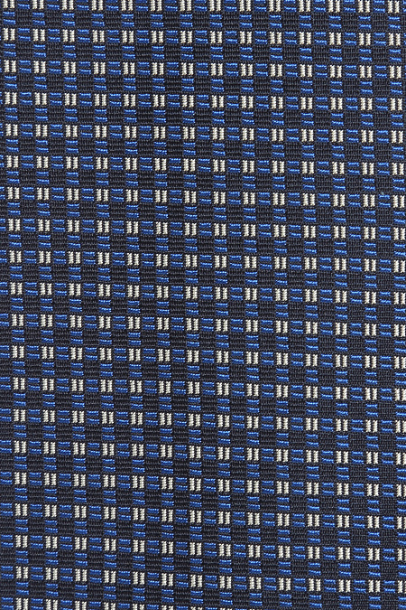 Темно-синий галстук с микроузором для мужчин бренда Meucci (Италия), арт. J1457/1 - фото. Цвет: Темно-синий. Купить в интернет-магазине https://shop.meucci.ru
