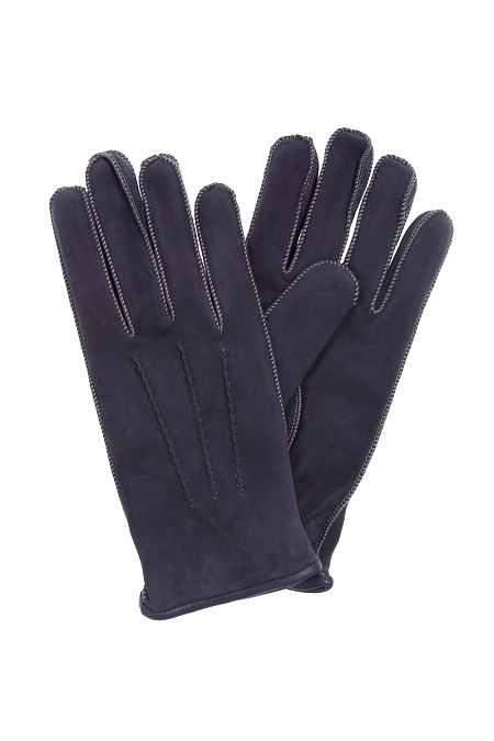 Синие кожаные перчатки для мужчин бренда Meucci (Италия), арт. ZM21 BLUE - фото. Цвет: Синий. Купить в интернет-магазине https://shop.meucci.ru
