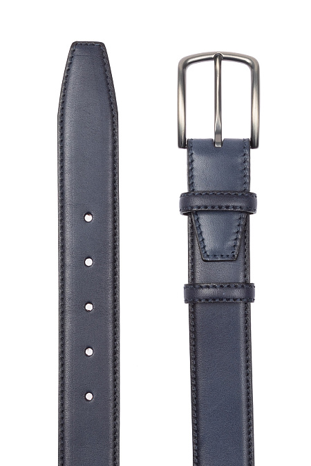 Кожаный ремень темно-синий для мужчин бренда Meucci (Италия), арт. 201051309-440 - фото. Цвет: . Купить в интернет-магазине https://shop.meucci.ru
