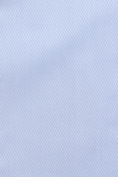 Модная мужская голубая приталенная рубашка с рисунком жаккард арт. SL 90214 RL 12171/141504 от Meucci (Италия) - фото. Цвет: Голубой, рисунок жаккард. Купить в интернет-магазине https://shop.meucci.ru


