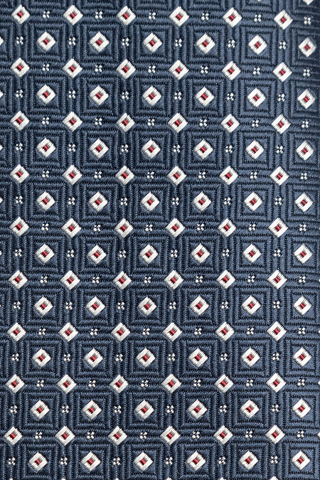 Темно-синий галстук с мелким цветным орнаментом для мужчин бренда Meucci (Италия), арт. EKM212202-115 - фото. Цвет: Темно-синий, цветной орнамент. Купить в интернет-магазине https://shop.meucci.ru
