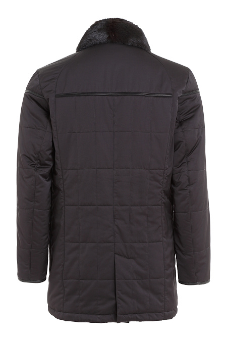 Утепленная стеганая куртка для мужчин бренда Meucci (Италия), арт. 1144/2 - фото. Цвет: Черный. Купить в интернет-магазине https://shop.meucci.ru

