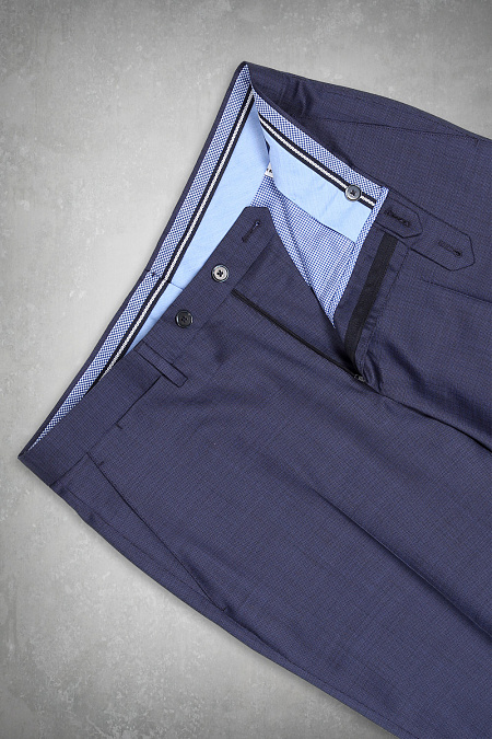 Костюм для мужчин бренда Meucci (Италия), арт. MI 2200153/1135 - фото. Цвет: Синий, микродизайн. Купить в интернет-магазине https://shop.meucci.ru
