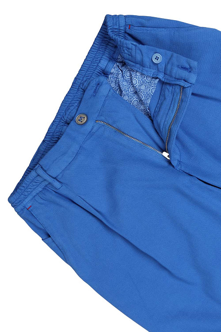 Мужские брендовые брюки арт. TB001X 322 Meucci (Италия) - фото. Цвет: Ярко-синий. Купить в интернет-магазине https://shop.meucci.ru
