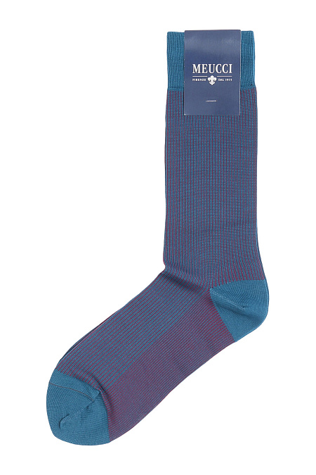 Носки для мужчин бренда Meucci (Италия), арт. TR-1031/417 - фото. Цвет: сине-зеленый. Купить в интернет-магазине https://shop.meucci.ru

