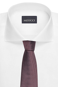 Шелковый галстук с мелким цветным орнаментом (EKM212202-57)