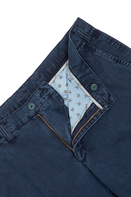 Мужские брендовые брюки из ткани имитирующей джинсу арт. 1350/01532/502 Meucci (Италия) - фото. Цвет: Синий. Купить в интернет-магазине https://shop.meucci.ru
