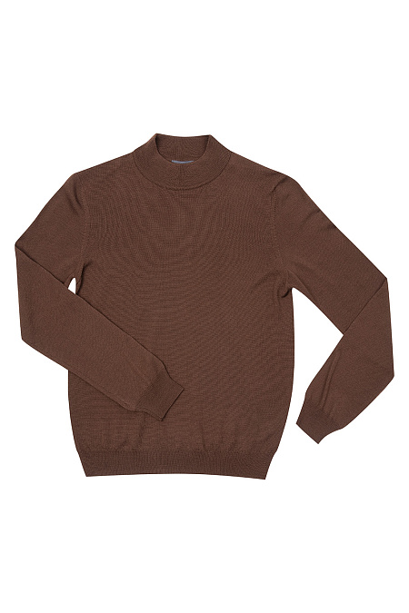 Шерстяной джемпер коричневого цвета  для мужчин бренда Meucci (Италия), арт. 410LC20/61247 - фото. Цвет: Коричневый. Купить в интернет-магазине https://shop.meucci.ru
