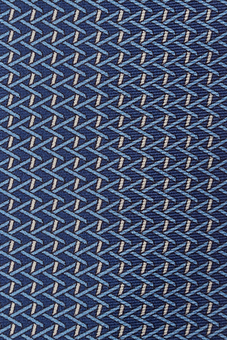 Шелковый галстук с узором для мужчин бренда Meucci (Италия), арт. 8066/1 - фото. Цвет: Синий с узором. Купить в интернет-магазине https://shop.meucci.ru
