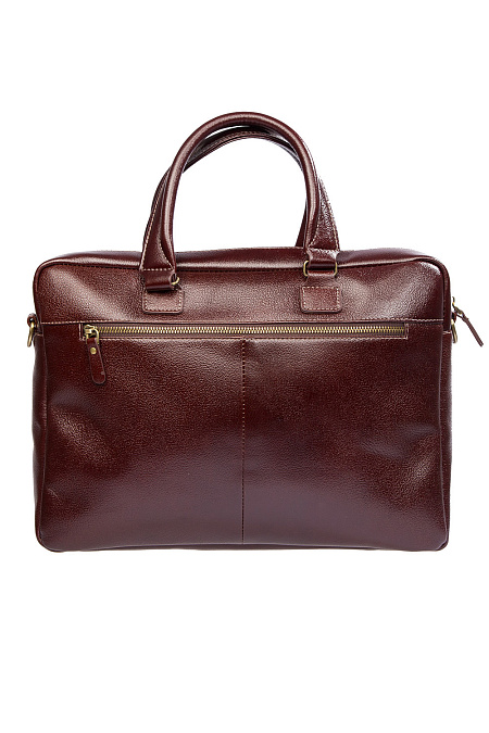 Кожаная сумка-портфель коричневая  для мужчин бренда Meucci (Италия), арт. O-78157 dk.Cognac - фото. Цвет: Коричневый. Купить в интернет-магазине https://shop.meucci.ru
