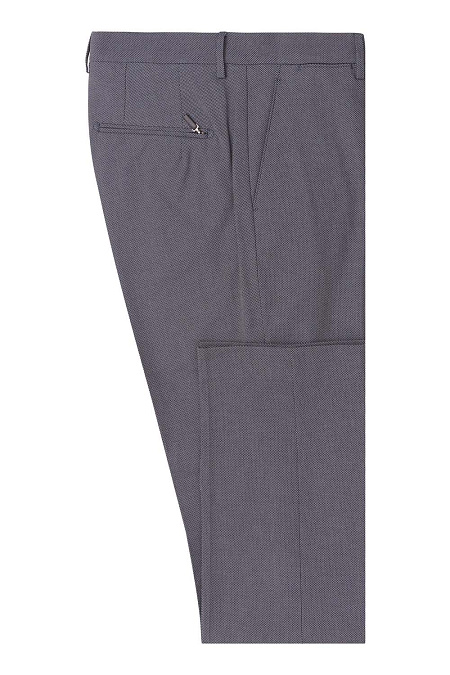 Мужские брендовые брюки арт. ML101X BLUE Meucci (Италия) - фото. Цвет: Серый/синий. Купить в интернет-магазине https://shop.meucci.ru
