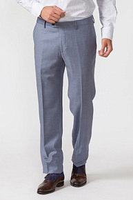 Серо-голубые классические брюки (MI 30062/7017)