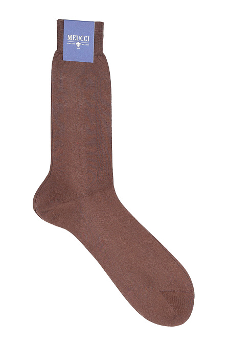 Носки для мужчин бренда Meucci (Италия), арт. 600 Faggio - фото. Цвет: Коричневый (бук). Купить в интернет-магазине https://shop.meucci.ru
