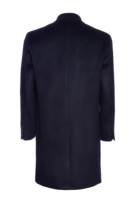 Шерстяное пальто темно-синее  для мужчин бренда Meucci (Италия), арт. MI 5300191/11904 - фото. Цвет: Темно-синий. Купить в интернет-магазине https://shop.meucci.ru
