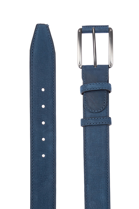 Кожаный ремень синий для мужчин бренда Meucci (Италия), арт. 401097310-470 - фото. Цвет: Синий. Купить в интернет-магазине https://shop.meucci.ru
