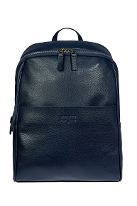Рюкзак темно-синего  цвета из зернистой кожи  (О-78185 Blue)