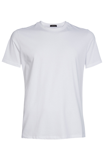 Базовая футболка белая  для мужчин бренда Meucci (Италия), арт. TSH-1023-1 - фото. Цвет: Белый. Купить в интернет-магазине https://shop.meucci.ru
