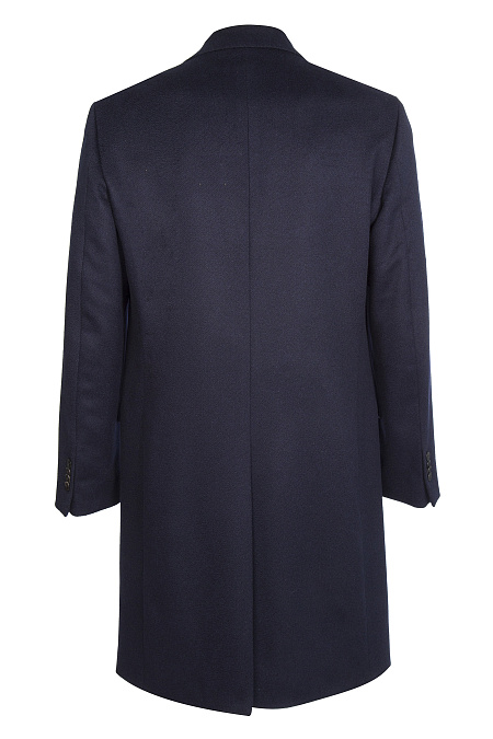 Пальто из шерсти с кашемиром темно-синего цвета  для мужчин бренда Meucci (Италия), арт. MI 5300191PZ/11907 - фото. Цвет: Темно-синий. Купить в интернет-магазине https://shop.meucci.ru
