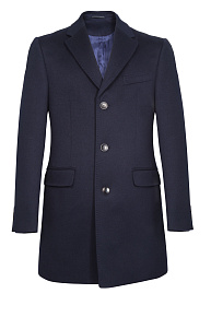 Кашемировое пальто темно-синего цвета  (MI 5300191EZ/11913)
