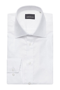 Рубашка белого цвета с микродизайном (SL 9020 RL BAS 0191/182051)