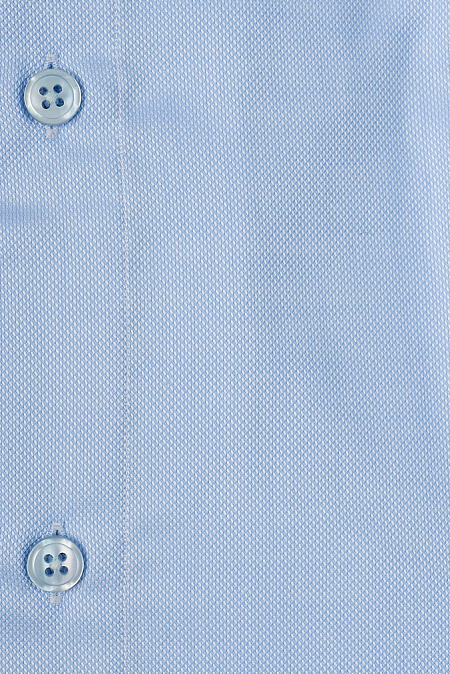 Модная мужская рубашка голубая с микродизайном арт. SL 9020 RL 0291 BAS/231135 от Meucci (Италия) - фото. Цвет: Голубой, микродизайн.
